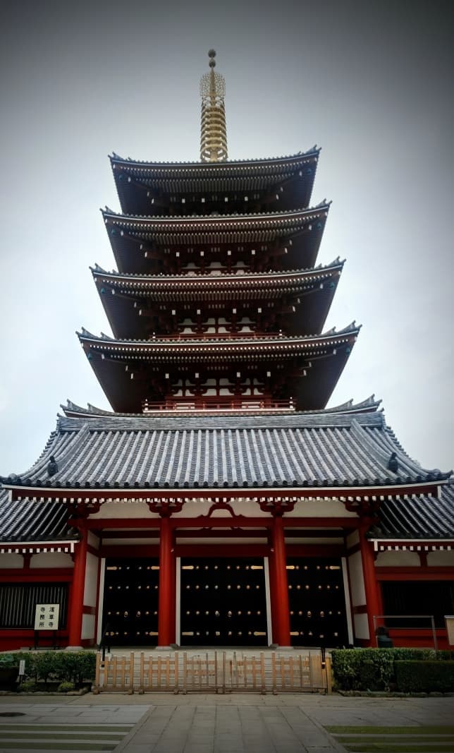 Where centuries of tradition meet quiet moments of reflection, Sensō-ji Five-Storied Pagoda.